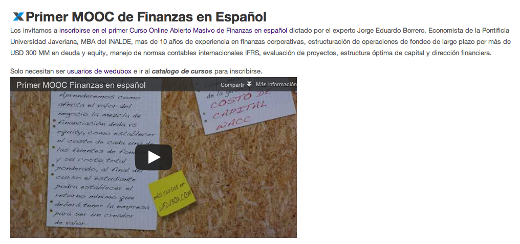 primer mooc en espanol
