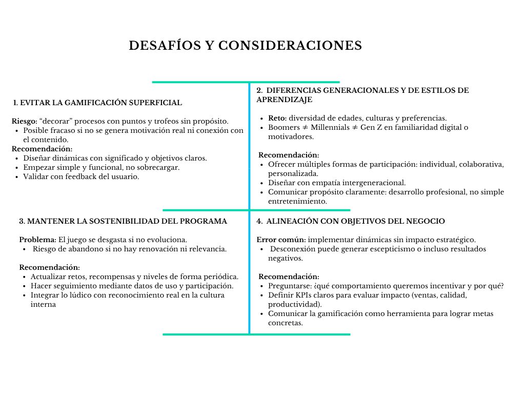 alt=" "
Diagrama desafiíos y consideraciones